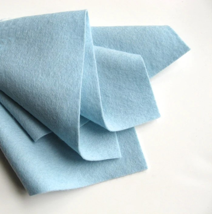 100% Pure Wool Felt - Barely Blue