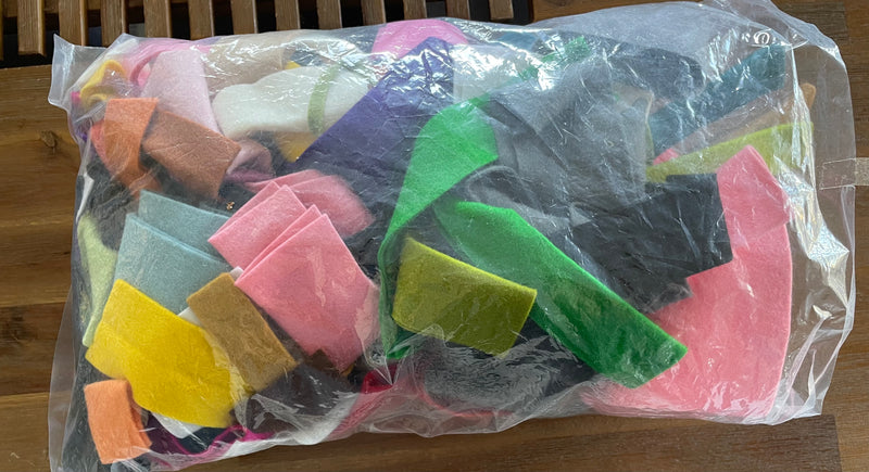 100% Pure Wool Felt - bag of offcuts