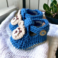 Teddy Bear Booties, Crochet Baby Booties That Stay On