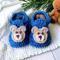 Teddy Bear Booties, Crochet Baby Booties That Stay On