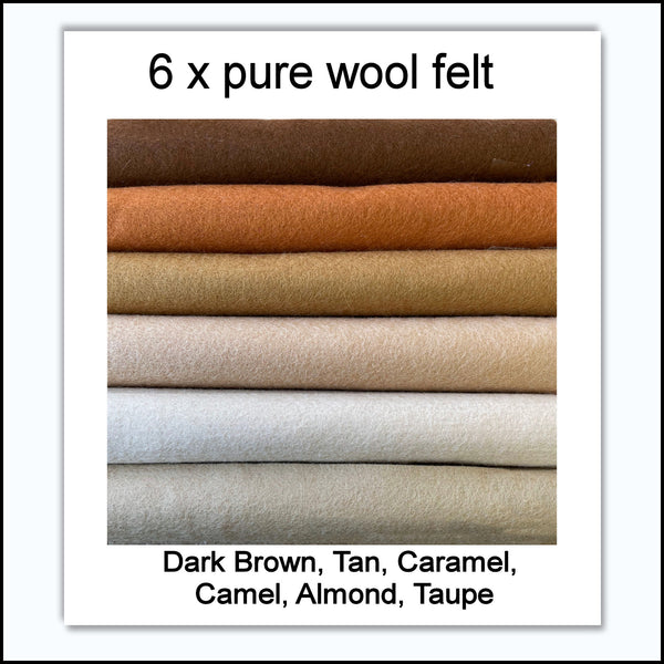 Pure Wool Felt - Colour Palettes – BumbleBeeDesigns
