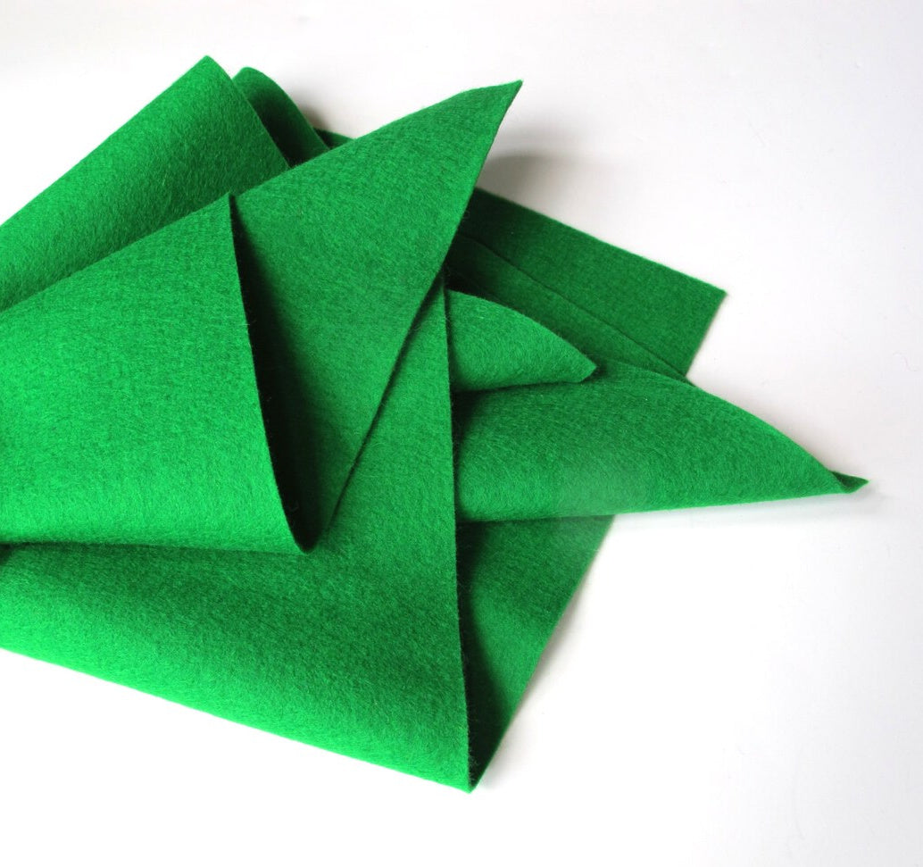 Pure Wool Felt - Green Grass