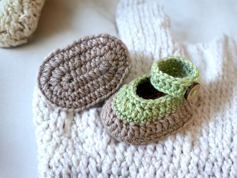 Handmade Crochet Knit Baby Booties