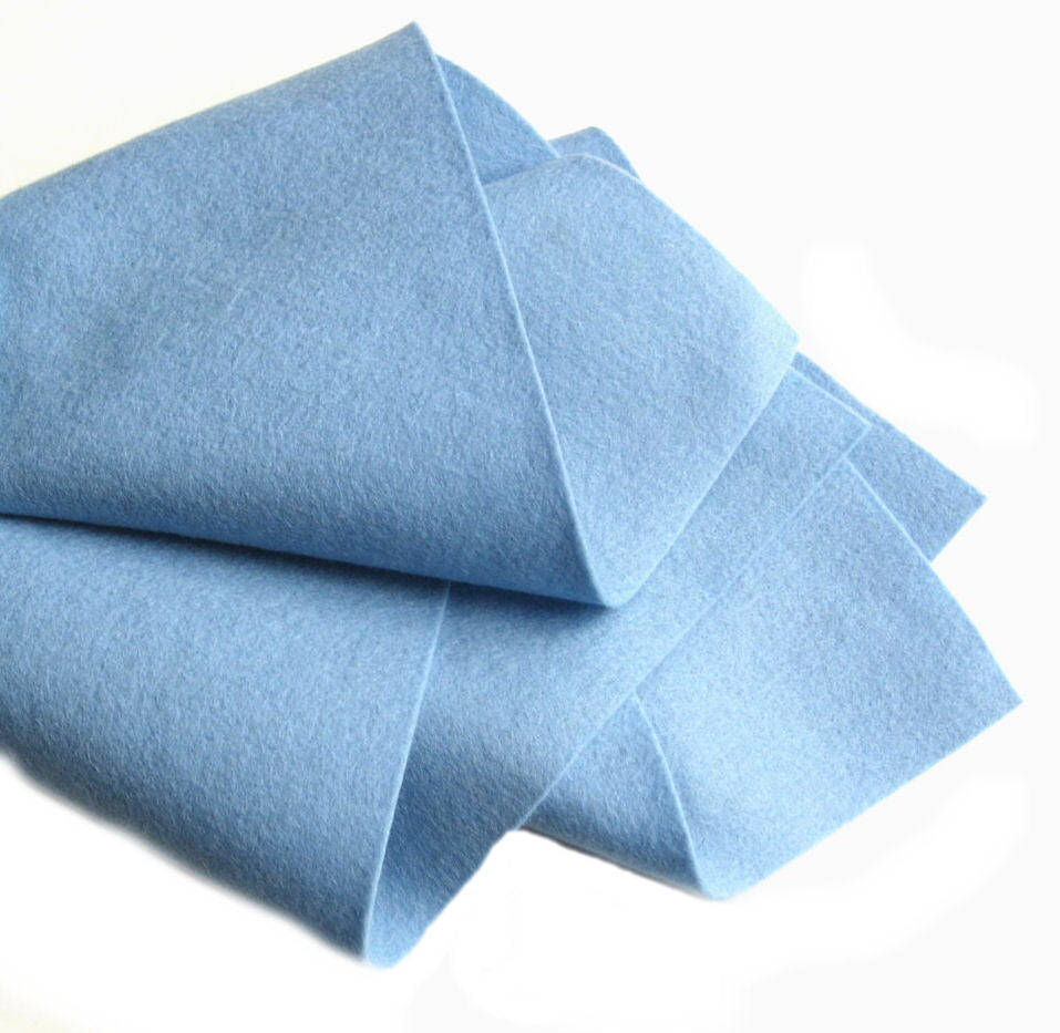 100% Pure Wool Felt - Light Blue