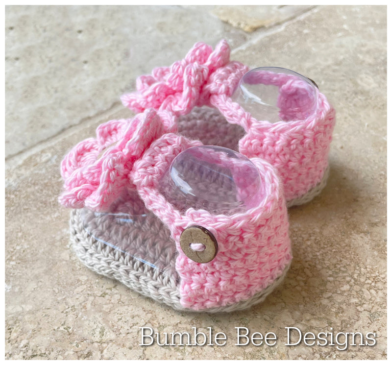 Crochet Flower baby sandals, gladiator sandals