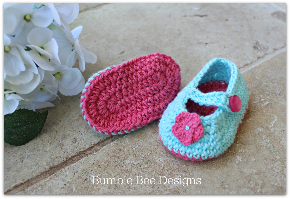 crochet cotton bobble baby romper, size 3-6 months. mary jane booties in soft australian cotton. flower detail.