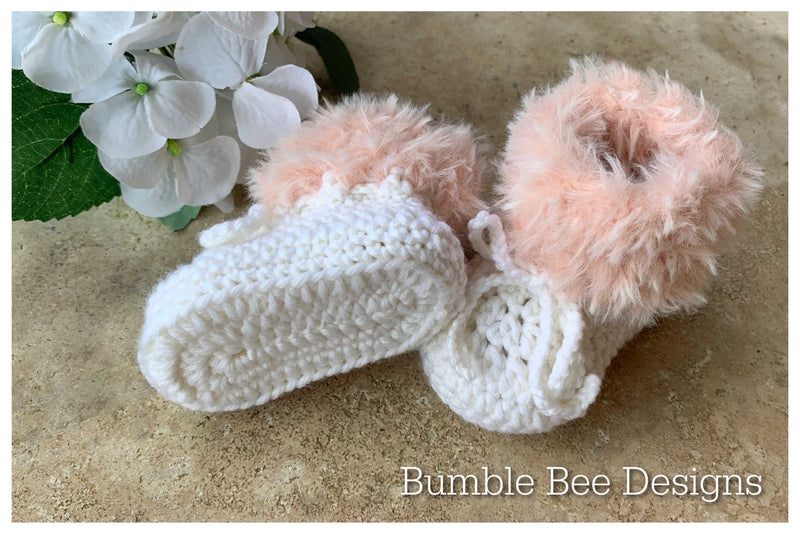 fur crochet baby booties, pink fur booties, fur shoes, knitted boots, baby shower, faux fur, softest australian wool, slippers, 0-6 months