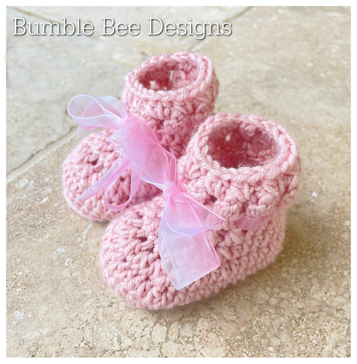 Crochet baby booties, Cashmere/silk/wool yarn